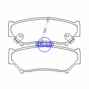 GEO TRACKER SUZUKI GRAND VITARA CHEVROLET TRUCK SUZUKI Sidekick Pastilha de freio FMSI: 7680-D807 7435-D556 OEM: 9172694 FDB1020 TRW: GDB1174 GDB3182 WVA: 21907 21908 21909, F556