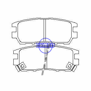 MITSUBISHI L400 PAJERO SHOGUN SIGMA SPACE Montero EAGLE Pastilha de freio Talon FMSI:7447-D567 OEM:MB389572 FDB804 TRW:GDB1127 WVA:21840 21841 21842, F567