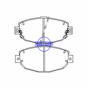 LEXUS GS LS SC300 SC400 Pastilha de freio FMSI: 7451-D571 OEM: 04465-30120 TRW: GDB3061 WVA: 24892 AN-368WK, F571