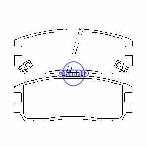 GREAT WALL HOVER ISUZU TROOPER Amigo Rodeo VAUXHALL FRONTERA HONDA Passaporte Pastilha de freio FMSI: 7460-D580 7586-D580 OEM: 8-97070-080-0 FDB1017 TRW: GDB1187 WVA: 21875 21876 21877 23364 23365 2380366 24184 24185