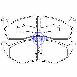 CHRYSLER New Yorker LHS Concorde DODGE Intrepid EAGLE Vision Pastilha de freio FMSI:7470A-D591 OEM:101889S FDB1098 GDB1244 WVA:23043 23044 24972 24973, F591