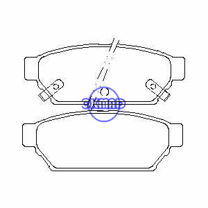 MITSUBISHI CARISMA LANCER Mirage PLYMOUTH Colt EAGLE Summit Pastilha de freio FMSI:7474-D596 OEM:MB928314 FDB1013 GDB3045 WVA:21872 21873 21874, F596