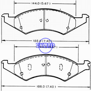FORD Thunderbird MERCURY Cougar FORD Taurus MERCURY Sable LINCOLN Continental Plaquette de frein FMSI : 7308-D597 7304A-D417 7475-D597 7222A-D324 7268A-D324 OEM : E9SZ2201A E8DZ-2001-A, F597