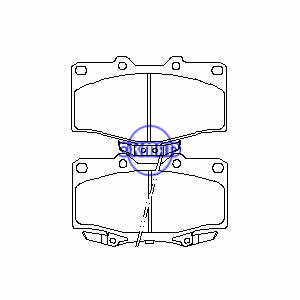 TOYOTA 4 Runner T100 4WD Surf Pastilla de freno FMSI: 7298-D611 OEM: 04465-35140 TRW: GDB3383 WVA: 21775 21776, F611