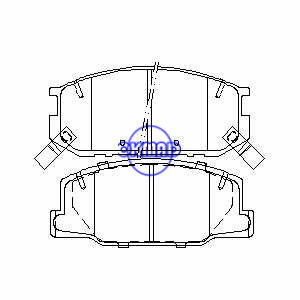Pastilha de freio TOYOTA Previa FMSI: 7408-D616 7408-D527 OEM: 04491-28361 FDB932 TRW: GDB1190 WVA: 23009, F616