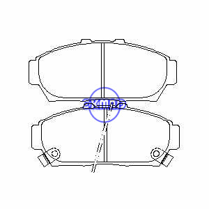 Pastilha de freio ACURA Integra Civic FMSI:7493-D617 OEM:45022-ST7-000 GDB7091 WVA:23566 AN-419WK, F617
