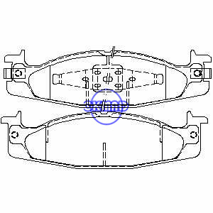CAMION FORD Bronco E-150 Econoline F-150 Plaquette de frein FMSI:7503-D632 7503-D626 OEM:F4TZ-2001-A TRW:GDB4024, F626