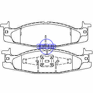 FORD TRUCK Bronco E-150 Econoline F-150 Pastilha de freio FMSI:7503-D632 7503-D626 OEM:F4TZ-2001-A TRW:GDB4024, F632