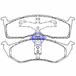 CHRYSLER Concorde Grand Voyager Neon Vision Intrepid New Yorker DODGE Caravan PLYMOUTH Pastilhas de freio FMSI:7518A-D642 7470A-D642 OEM:05018595AA FDB1098 TRW:GDB1236 GDB4121 GDB4122 WVA:23043 23044, F642