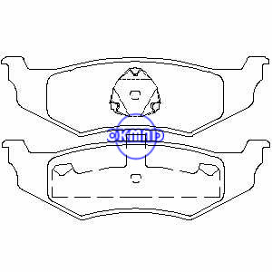 Plaquettes de frein CHRYSLER NEON PT CRUISER Cirrus Concorde Intrepid DODGE Intrepid Neon Stratus