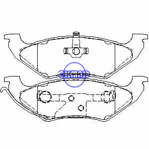 CHEVROLET TAHOE FORD Crown Victoria LINCOLN Town MERCURY Grand Marquis Brake pad FMSI:7542-D662 7424A-D544 OEM:F1VY-2200-A, F662
