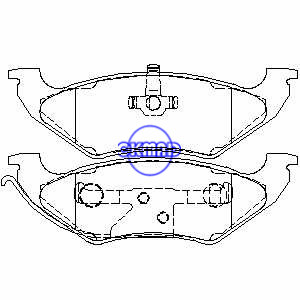 CHEVROLET TAHOE FORD Crown Victoria LINCOLN Town MERCURY Grand Marquis Pastilha de freio FMSI: 7542-D662 7424A-D544 OEM: F1VY-2200-A, F662