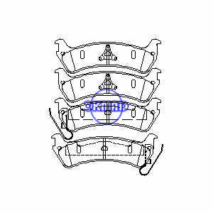 FORD TRUCK Windstar Pastilha de freio FMSI:7543-D664 OEM:F58Z-2200-F, F664