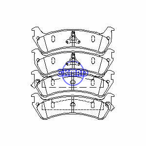 フォードUSAエクスプローラートラックエクスプローラーマーキュリーマウンテニアブレーキパッドFMSI：7545A-D667 OEM：2L2Z-2200-BA FDB1130 TRW：GDB4094 GDB4123 GDB7754 WVA：23627 23628 23629 23630、F667