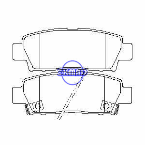 Pastilha de freio TOYOTA Avalon FMSI:7553-D672 OEM:04492-22160 TRW:GDB7055 WVA:24844 AN-403WK, F672