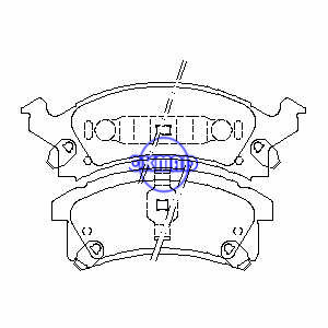 CHEVROLET Beretta Corsica BUICK Skylark Pastilha de freio FMSI: 7554-D673 OEM: 12510050 TRW: GDB4097, F673