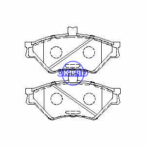 FORD Crown Victoria LINCOLN Town MERCURY Grand Marquis Pastilha de freio FMSI: 7537-D678 OEM: F5AZ-2001-A, F678