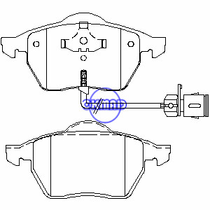 AUDI A3 A4 TT VW Beetle Golf Jetta Passat Vento Bora SKODA OCTAVIA SEAT LEON TOLEDO Plaquette de frein FMSI:7710-D687 OEM:8N0698151A FDB1463 TRW:GDB1403 WVA:21848 21911 23392, F687