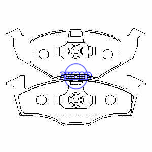 VW Golf Polo Vento Jetta Fox Lupo Seat Arosa Ibiza Skoda Fabia Pastilha de freio FMSI:7569-D694 8702-D694 OEM:1H0698151A 6N0698151 FDB1054 FDB1101 TRW:GDB1218 GDB1274 WVA:21866 21868, F694