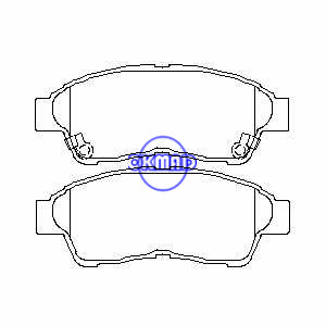 Toyota Camry Carina Celica Corolla Ipsum Rav4 Scepter GEO Prizm LEXUS ES300 Pastilha de freio FMSI: 7441-D695 7441-D562 OEM: 04465-05010 FDB867 TRW: GDB3147 GDB3207 GDB3300 WVA: 21601 21602 21603, F695