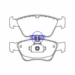 MERCEDES BENZ C-CLASS W202 S202 CLK C208 E-Class W210 C230 C280 C36 E300 SLK230 Pastilha de freio FMSI:7583-D710 OEM:0024209620 FDB1049 TRW:GDB1205 WVA:21664 21665 21795, F710