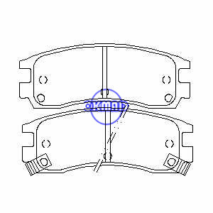 BUICK PARK REGAL RIVIERA CADILLAC ALLANTE DEVILLE ELDORADO SEVILHA CHEVROLET ALERO CAPRICHO IMPALA Brake pad FMSI: 7387-D814 7387-D714 7387-D698 7387-D508 7272-D383 7622-D754 OEM: 12510016 FDB1264 TRW: GDB4042 GDB1309 GDB4098 GDB7646 WVA: 23361 23362 23363 , F714