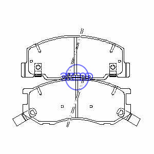 Pastilha de freio TOYOTA Previa FMSI: 7587-D716 OEM: 04465-28350 TRW: GDB3157 AN469WK WVA: 23032, F716