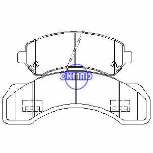CHEVROLET TRUCK GMC TRUCK INTERNATIONAL TRUCK Pastilha de freio FMSI:7815-D717 7815-D380 7108-D184 7806-D184 OEM:12389421, F717