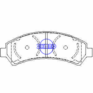 CHEVROLET TRUCK Blazer S10 T10 GMC TRUCK Jimmy Sonoma ISUZU Hombre OLDSMOBILE Bravada Pastilha de freio FMSI: 7593-D726 OEM: 18029791 TRW: GDB4111 WVA: 23663, F726
