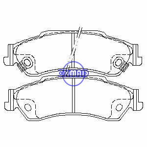 CHEVROLET TRUCK Blazer S10 T10 GMC TRUCK Jimmy Sonoma ISUZU Hombre OLDSMOBILE Bravada Pastilha de freio FMSI:7596-D729 OEM:18025475 WVA:23677, F729