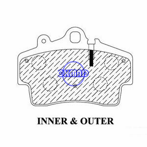 PORSCHE Boxster Cayman 911 Pastilha de freio FMSI:7606-D737 OEM:98635193915 WVA:21937, F737