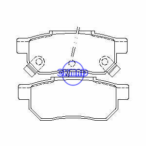 Honda Prelude Pastilha de freio FMSI:7233-D743 MKD5044M, F743