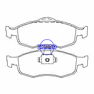 FORD COUGAR MONDEO SCORPIO Contour MERCURY Cougar Mystique Pastilha de freio FMSI:7528-D745 7528-D648 OEM:1079347 FDB884 TRW:GDB1107 WVA:21394 21395 21396 23071, F745