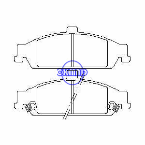 CHEVROLET Classic Classic Malibu Alero Cutlass PONTIAC Grand Am Pastilha de freio FMSI: 7620-D752 7594-D752 7594-D727 7735-D752 OEM: 18024383, F752