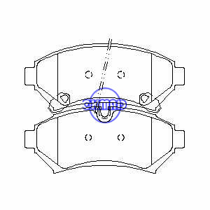 Pastilha de freio CADILLAC Seville FMSI:7621-D753 7726-D850 OEM:18026292 WVA:24615, F753