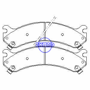 CADILLAC Escalade CAMION CHEVROLET CAMION GMC Plaquette de frein FMSI : 7652-D784 8454-D784 OEM : 18048600, F784