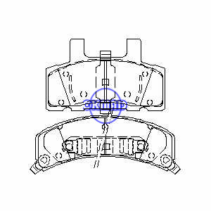 CADILLAC Escalade Chassis Comercial DeVille CHEVROLET TRUCK Astro Blazer Express DODGE TRUCK Ram GMC TRUCK Safari Savana Yukon Pastilha de freio FMSI: 7659-D789 7259-D369 OEM: 12321430 TRW: GDB1273, F789