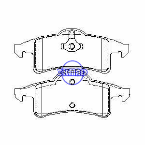 JEEP Grand Cherokee II III Pastilha de freio FMSI:7661-D791 OEM:5011970AA FDB1524 TRW:GDB4127 WVA:23338 23339 23634 23670, F791