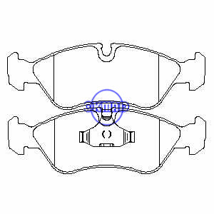 DAEWOO ESPERO NEXIA Lanos OPEL ASTRA KADETT OMEGA VECTRA VAUXHALL ASTRA CALIBRA CARLTON Pastilha de freio FMSI: 7666-D796 OEM: 11046152 FDB584 TRW: GDB3116 GDB951 WVA: 21190 21201, F796