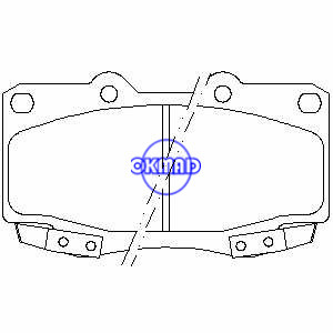 HONDA STEPWGN TOYOTA FORTUNER HILUX IIIタコマブレーキパッドFMSI：7671-D799 OEM：04465-04030 FDB1852 TRW：GDB3213 GDB3428 WVA：21679 21680、F799