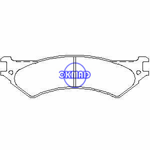 FORD TRUCK E-150 E-250 E-350 Pastilha de freio FMSI:7673-D802 OEM:XC2Z-2200-AA, F802