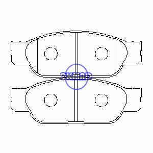 Plaquette de frein LINCOLN LS FMSI : 7676-D805 OEM : XW4Z-2001-AA WVA : 23423, F805