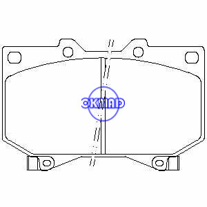 TOYOTA LAND CRUISER Sequoia Tundra Pastilha de freio FMSI:7687-D812 OEM:04465-0C012 WVA:24813, F812