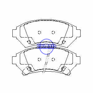 Buick GL8 Park Regal Cadillac Deville Concours Chevrolet Caprice Impala Monte Venture Pad FMSI: 7693-D818 7693-D699 7693-D1076 7693-D1076 7693-D1076 OEM: 18024962 FDB1265 TRW: GDB1308 WVA: 23166 23165 23166