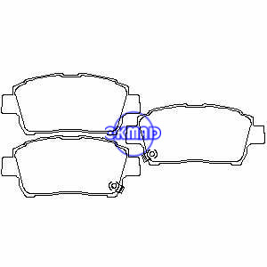 TOYOTA CELICA MR 2 PRIUS YARIS VERSO Pastilha de freio FMSI:7722-D846 7695-D822 OEM:04465-17100 FDB1392 TRW:GDB3242 WVA:23510 23511 23512, F822