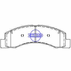 FORD TRUCK E-350 Excursio Econoline F-250 F-350 Super Duty Pastilha de freio FMSI: 7625-D824 7625-D756 OEM: 1C3Z-2001-AA, F824