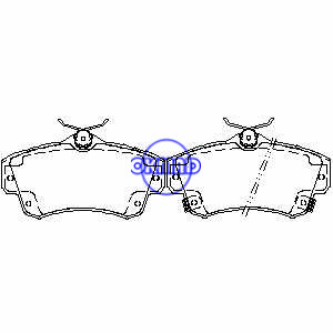 CHRYSLER PT CRUISER conversível GT Turbo DODGE Neon SRT-4 Pastilha de freio FMSI:7716-D841 OEM:05017843AA FDB1442 TRW:GDB4118 WVA:23532 23533 23534, F841