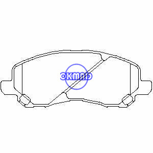 CITROEN C4 JEEP COMPASS MITSUBISHI AIRTREK ASX GALANT LANCER DODGE Calibre Stratus Pastilha de freio FMSI:7741-D866 8338-D866 OEM:MN102618 FDB1621 FDB4388 TRW:GDB3287 WVA:23584, F866