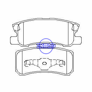 CHRYSLER SEBRING CITROEN C-CROSSER JEEP PATRIOT MITSUBISHI ASX PAJERO SHOGUN Pastilha de freio FMSI:7743-D868 OEM:MN102628 FDB1604 FDB1992 TRW:GDB3247 GDB4600 WVA:23582 23583, F868