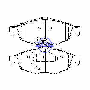 CHRYSLER SEBRING Conversível (JR) STRATUS (JA) Sebring Stratus Pastilhas de freio FMSI:7744-D869 OEM:05018942AA FDB1550 TRW:GDB4125 WVA:23951 23952 23953, F869